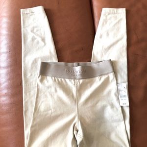 Essentials Fear of God womens wheat sport cotton leggings